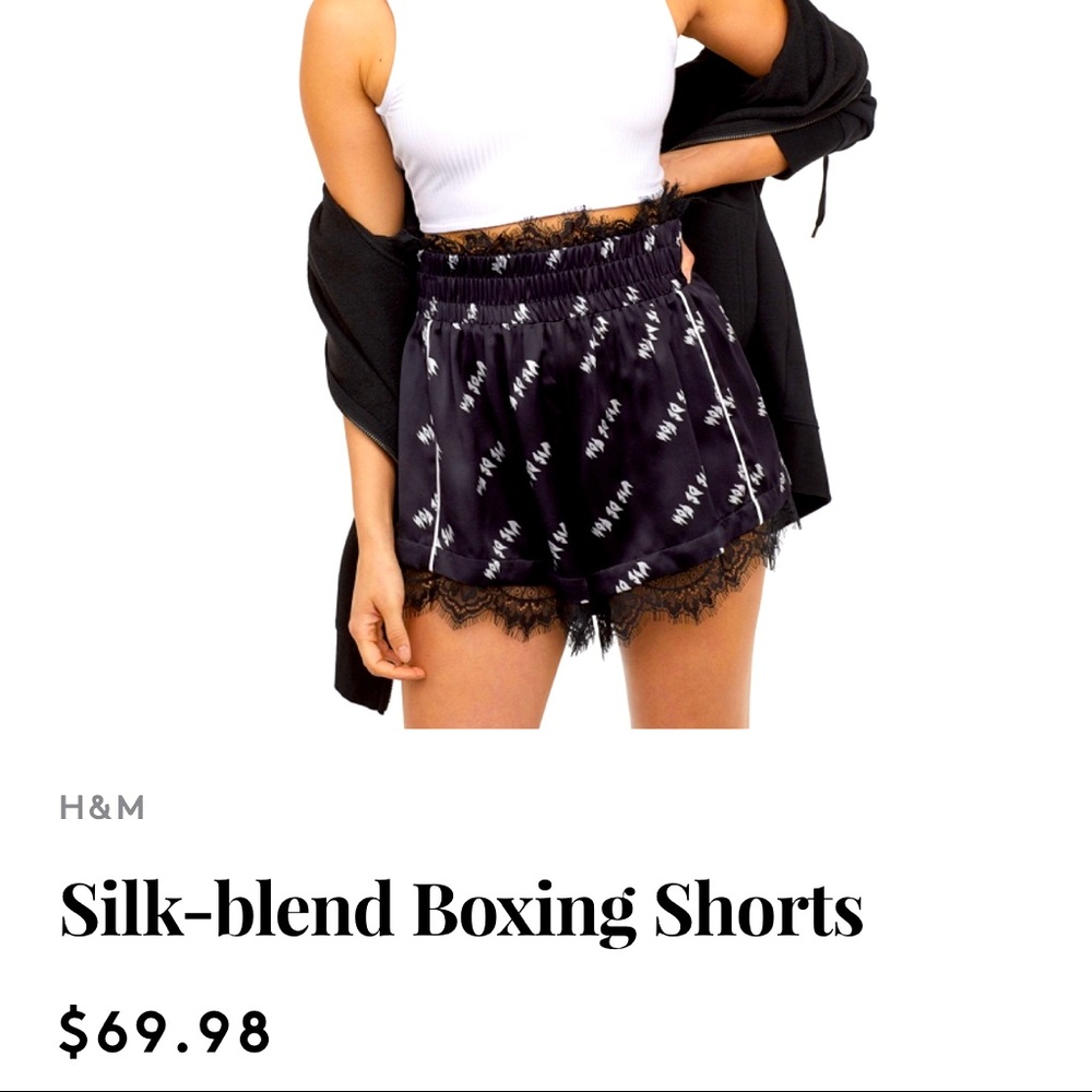 H&M Silk Blend Boxing Shorts